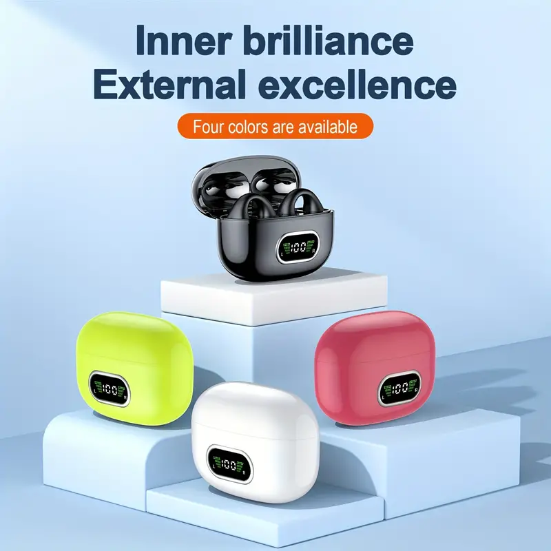 High-Quality Wireless Bluetooth Earhook Earbuds - Sport Ready, Bone Conduction