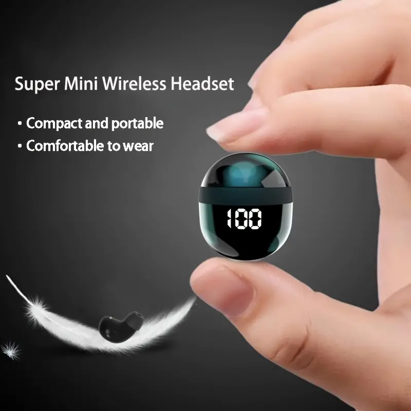 Ultra-Compact Bluetooth Earbuds: Crystal Audio, 24Hr Play, Touch Interface!