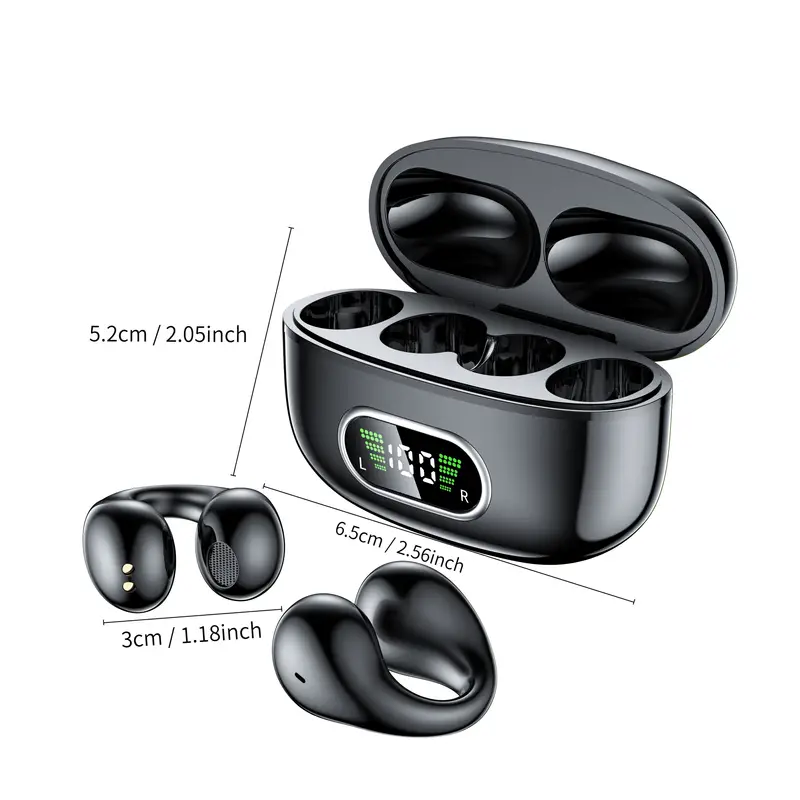 High-Quality Wireless Bluetooth Earhook Earbuds - Sport Ready, Bone Conduction