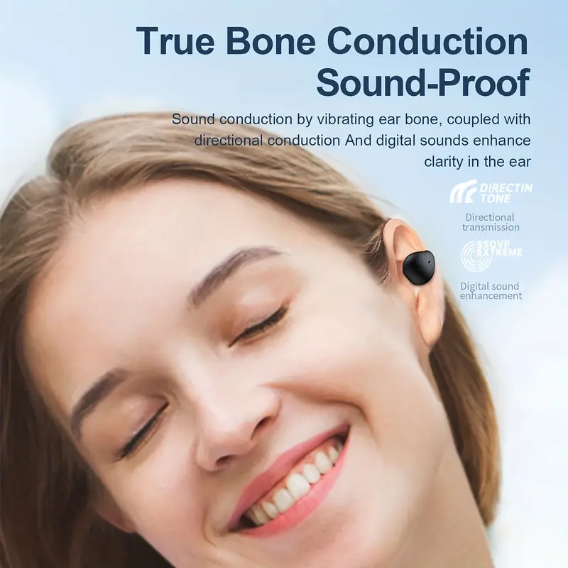 High-Quality Wireless Bluetooth Earhook Earbuds - Sport Ready, Bone Conduction