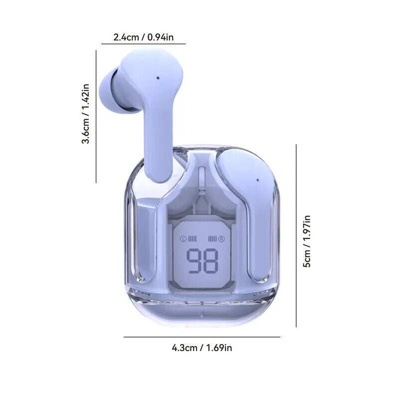 Premium TWS BT V5.3 Wireless Earbuds: IPX5 Waterproof, HiFi Sound, Quick Charge