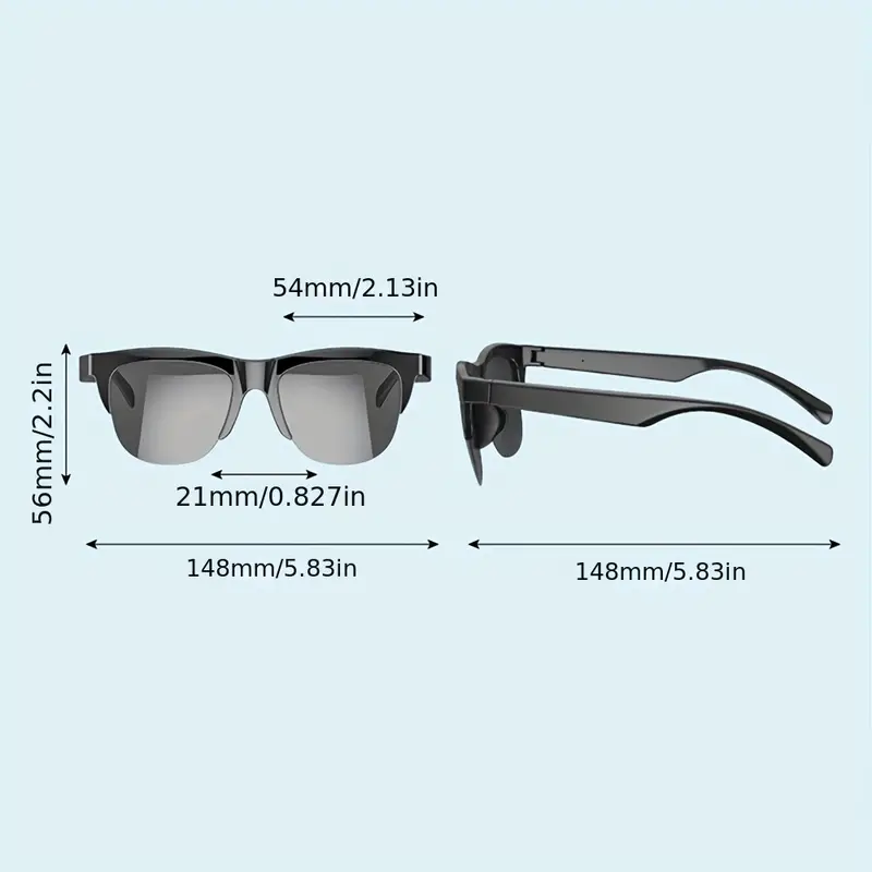 High-Tech Smart Music Glasses - BT 5.0 Sound & Style Fusion!