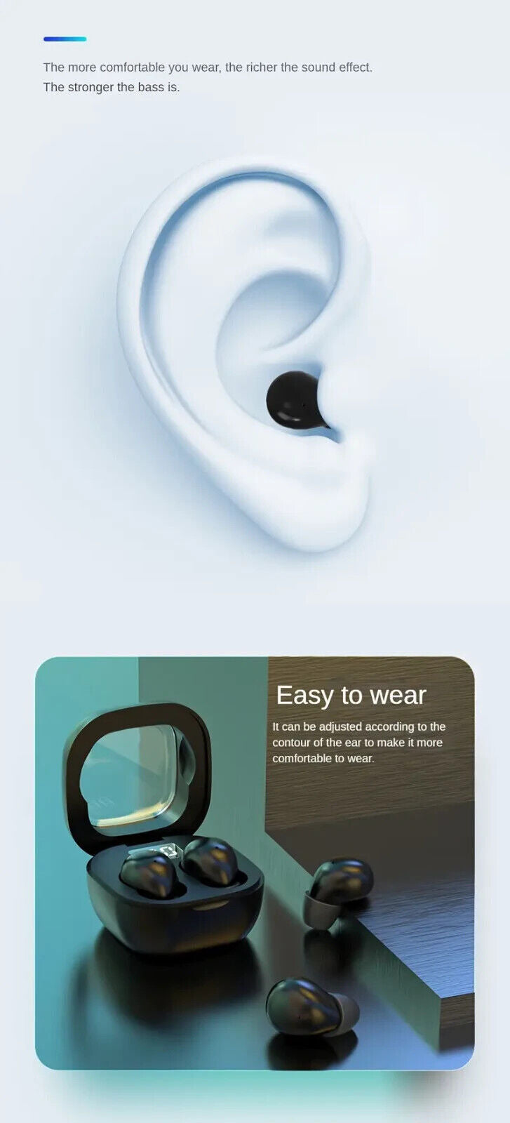 Invisible Sleep Serenade: FRAZCOM Bluetooth5.3 Earbuds - Dream in HD!