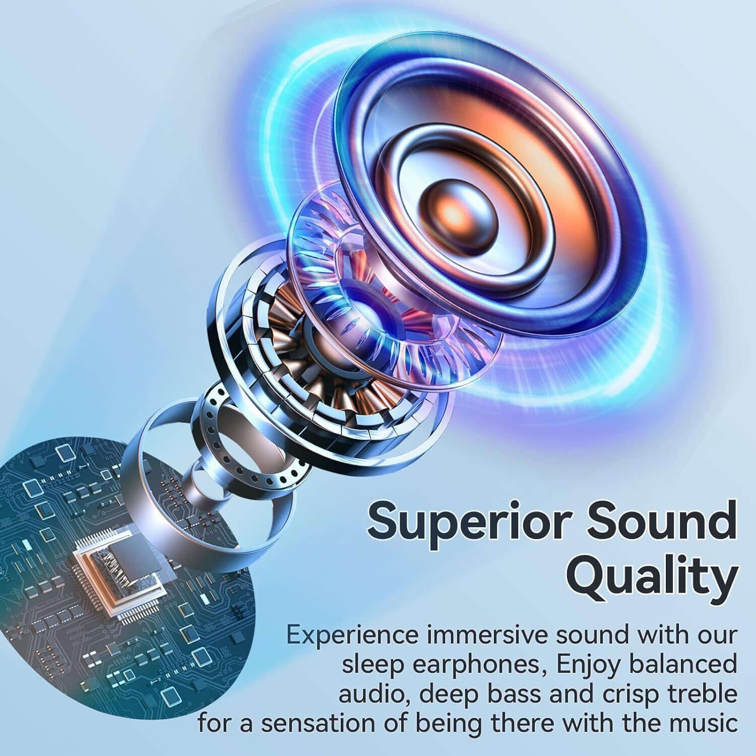 Hydro-Sleep Harmony: Hi-Fi Waterproof Earbuds for Crystal-Clear Slumber!