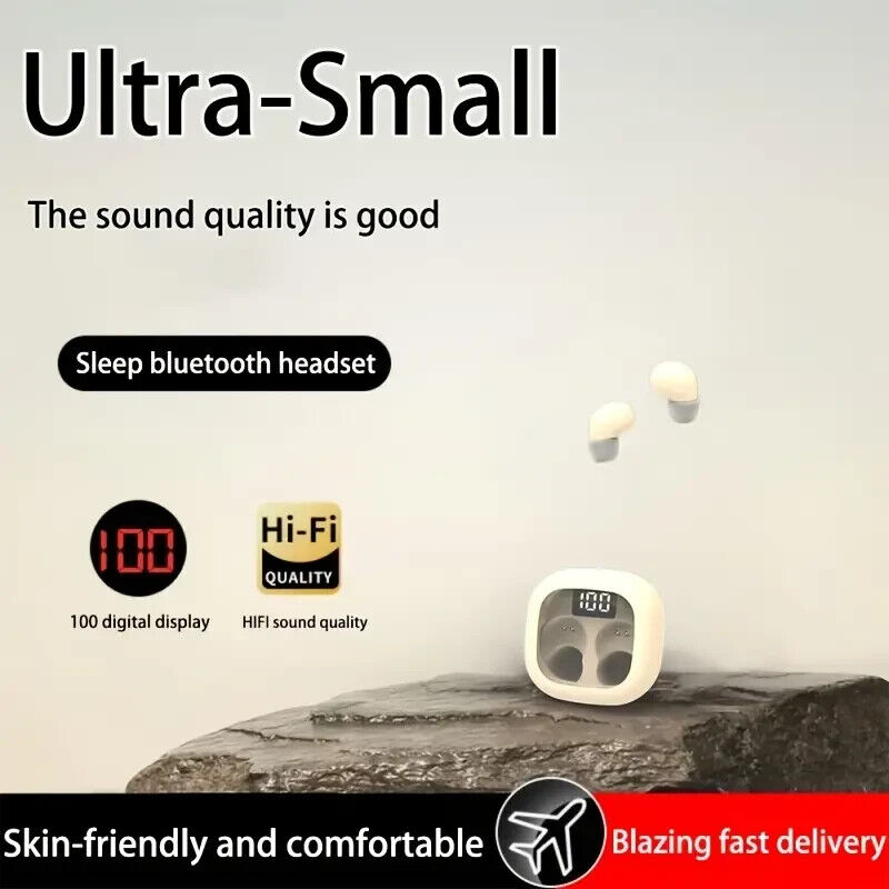 TWS Wireless Sleep Earbuds: HD Sound, Long Battery, Touch Control