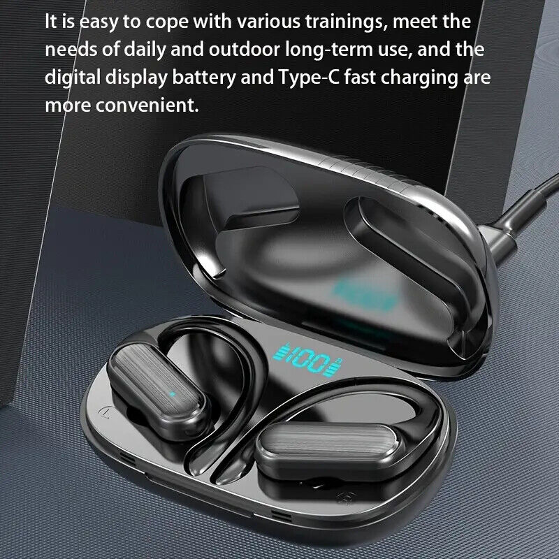 Gaming TWS Bluetooth 5.3 Earbuds - 10H Playtime, Stylish & Sweat-Resistant!