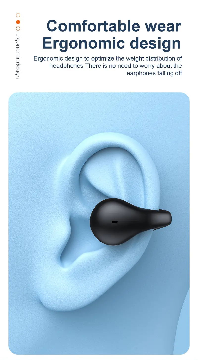High-Quality Wireless Bluetooth Earhook Earbuds - Sport Ready, Bone Conduction