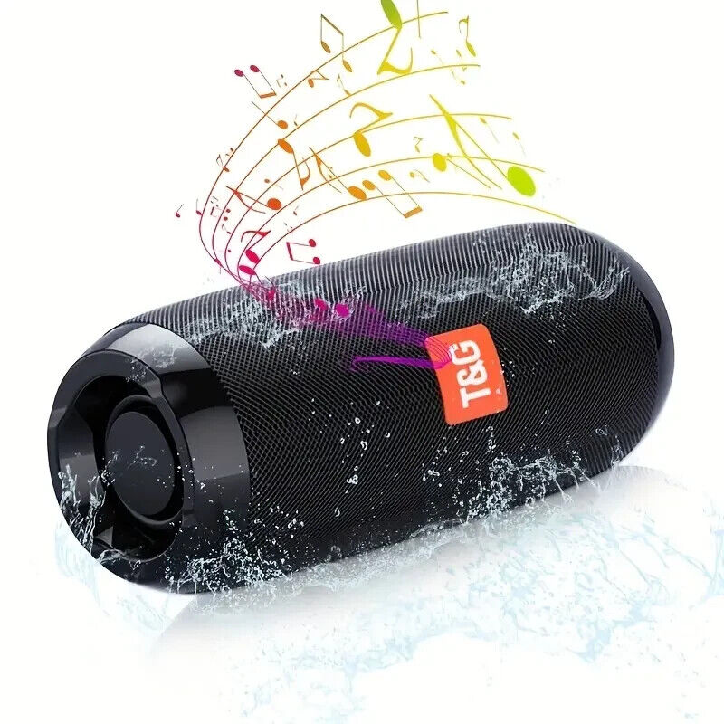 Portable Bluetooth Speaker: Dust-Resistant, 10hr Play, Stereo Sound