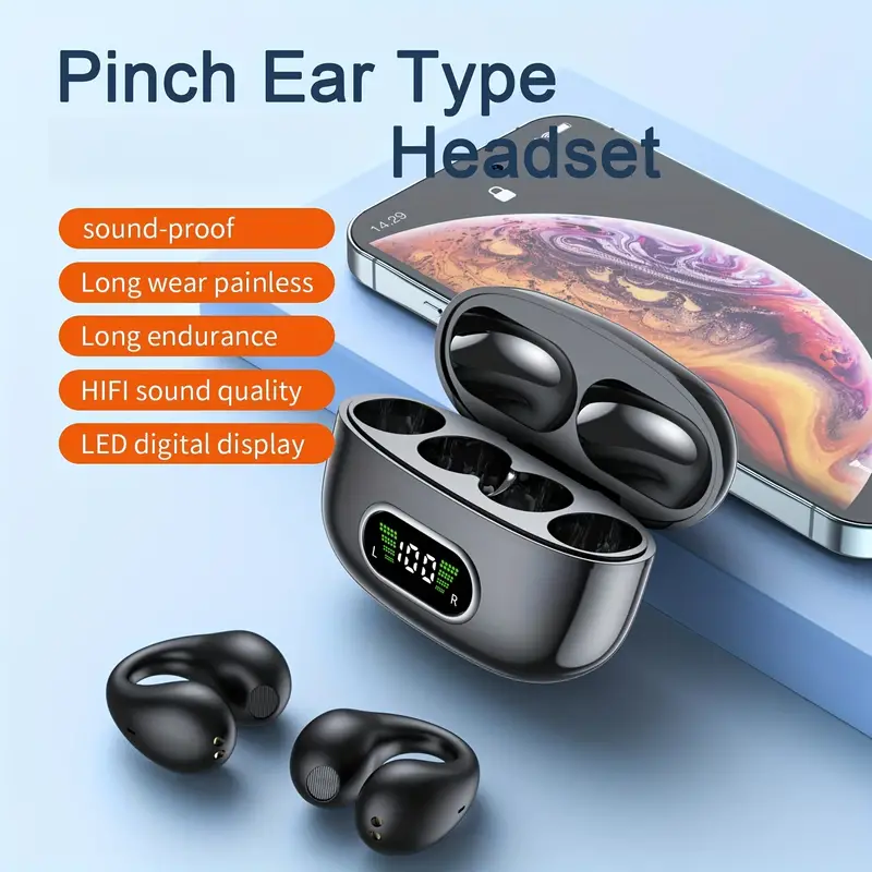 High-Quality Wireless Bluetooth Earhook Earbuds - Sport Ready, Bone Conduction