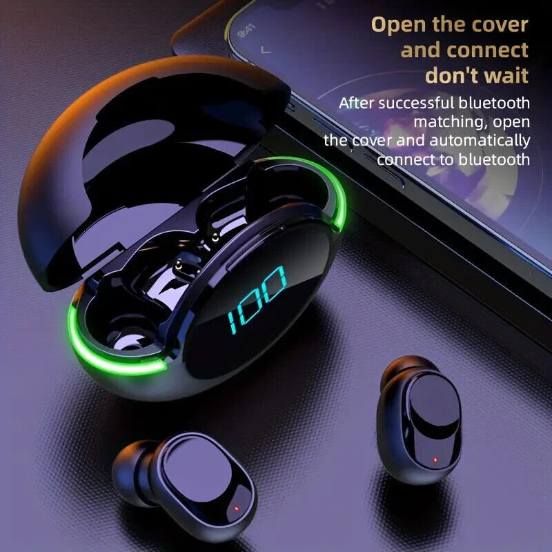 Top-Quality Bluetooth Earbuds: Waterproof, Touch Control, Fast Charging Magic!