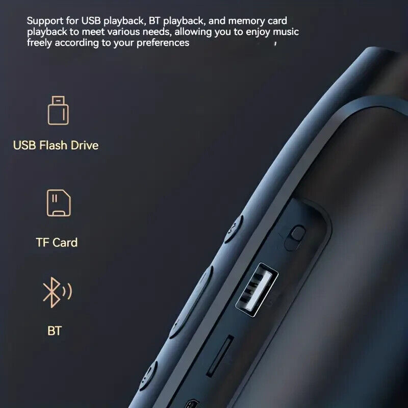 Premium Portable Bluetooth Speaker - HiFi 360° Surround Sound, 8Hr Battery