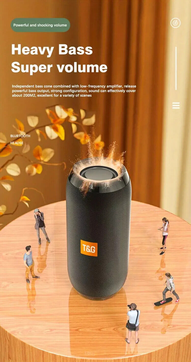 Portable Bluetooth Speaker: Dust-Resistant, 10hr Play, Stereo Sound