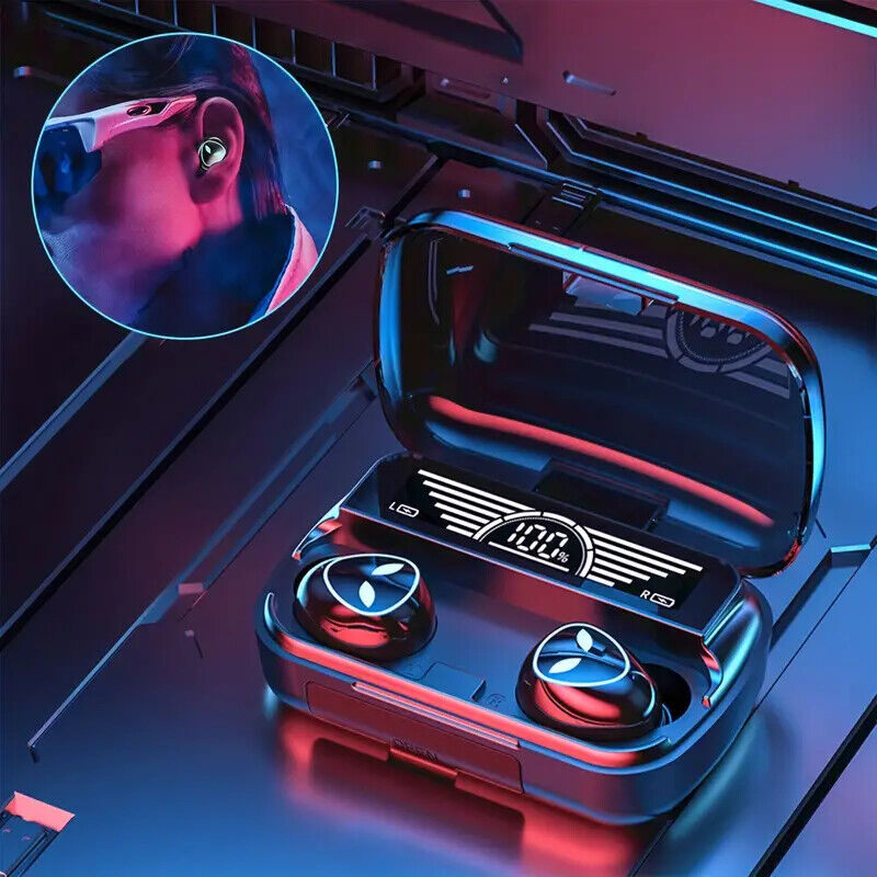 Deluxe Wireless Earphones: Waterproof, Power Bank & 360° Sound