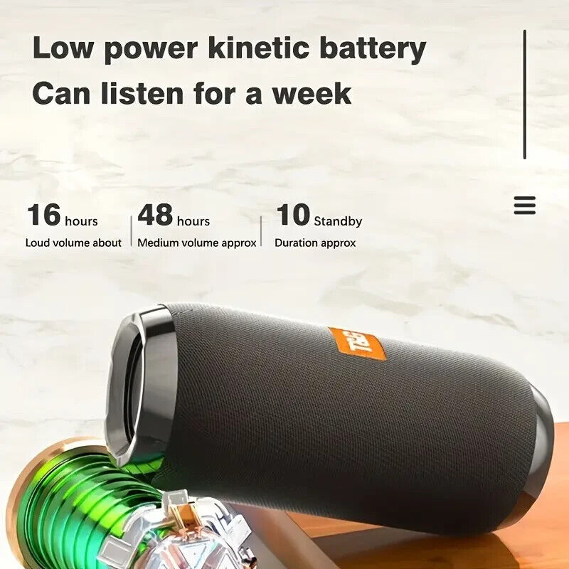 Portable Bluetooth Speaker: Dust-Resistant, 10hr Play, Stereo Sound