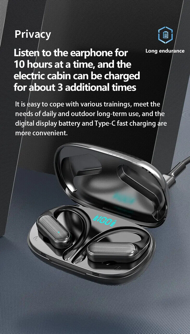 Gaming TWS Bluetooth 5.3 Earbuds - 10H Playtime, Stylish & Sweat-Resistant!