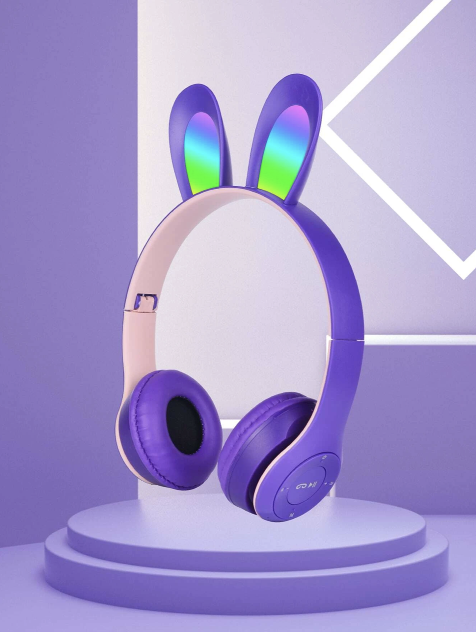 Adorable Cat Ear Over-Ear Headphones Wireless, Foldable, A+ Sound Quality