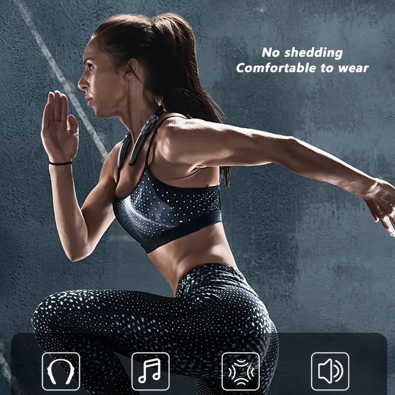 Ultra-Light 78g Wireless Neckband Bluetooth Speaker - High-Fidelity 3D Stereo Sound, 12-Hour Playtime, Built-in Mic for Home, Office & Outdoor Adventures