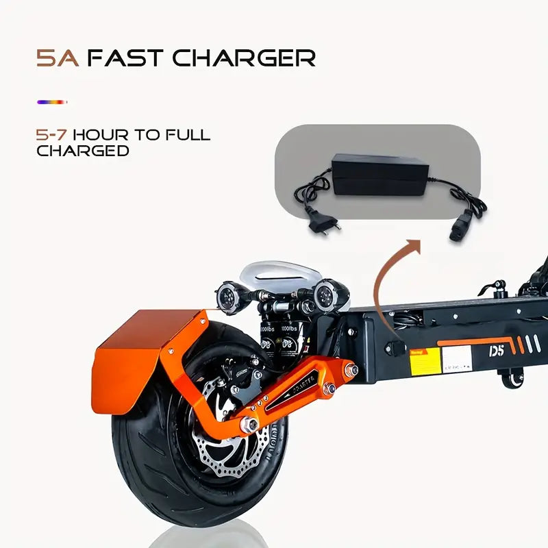 Obarter D5 Electric Scooter – Unleash Urban Thrills with a Top Speed of 45 MPH & 5000W Power!