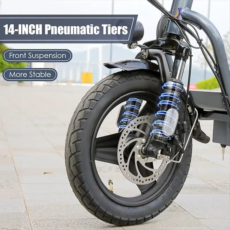 750W Foldable Electric Scooter – 30 Mile Range, 20 MPH, 14" Tires & 300lbs Cap.