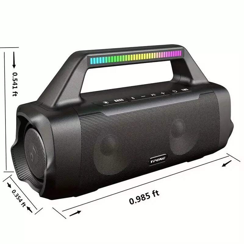 FRAZCOM x TPone Bluetooth Speakers, Outdoor Portable Wireless Speaker with Subwoofer