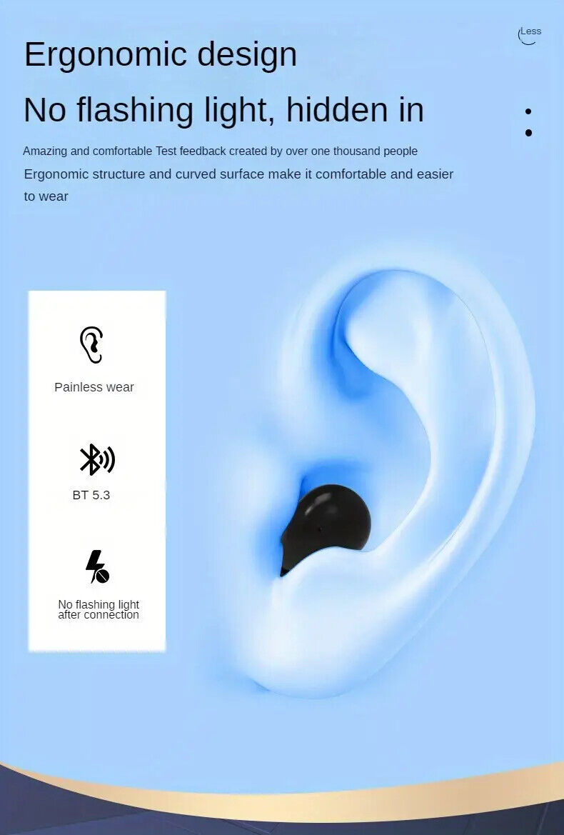 Premium Mini Sleep Earbuds 5.3 Chip|HD Calls|Smart Display|Powerful Bass