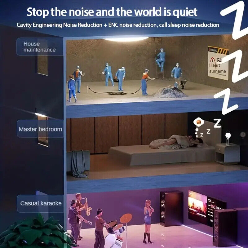 Premium Mini Sleep Earbuds 5.3 Chip|HD Calls|Smart Display|Powerful Bass