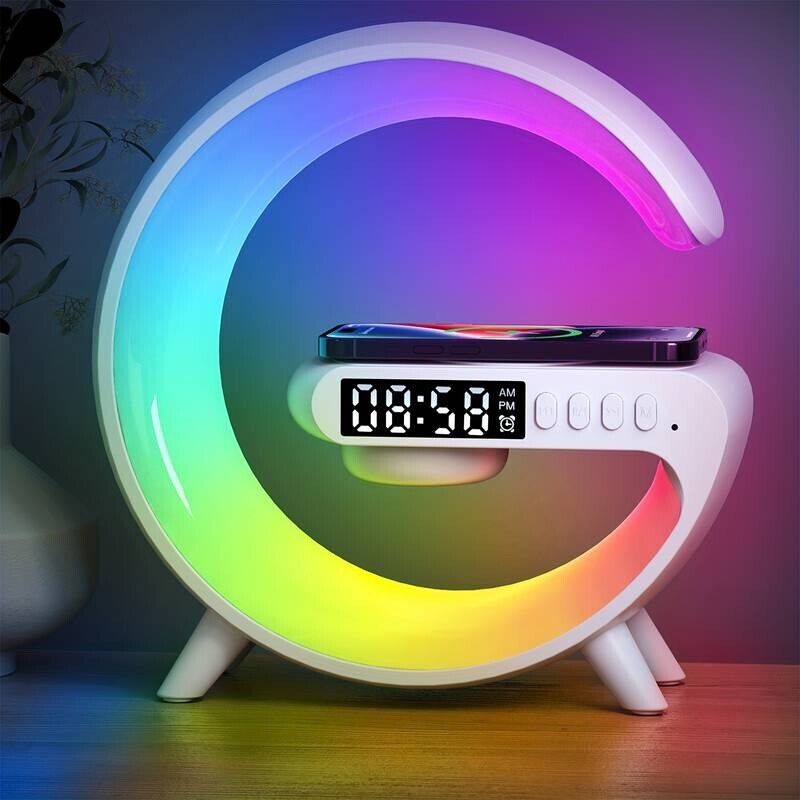 Multifunctional Mini Speaker: Wireless Charging, RGB Night Light, Super Snazzy!