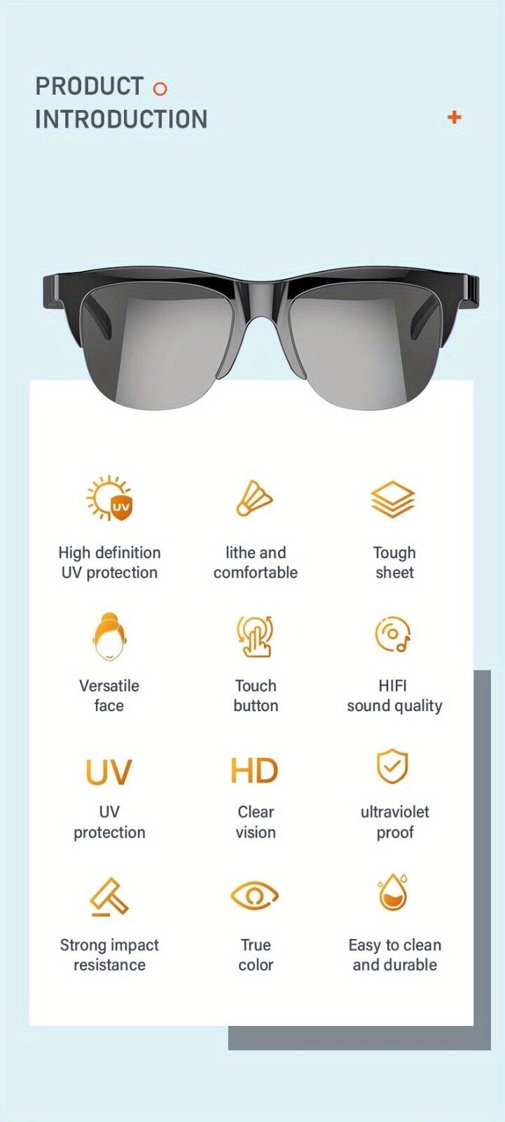 High-Tech Smart Music Glasses - BT 5.0 Sound & Style Fusion!