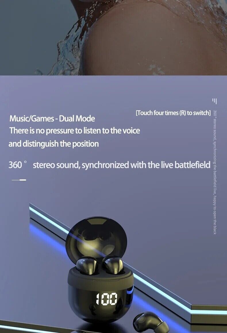 Ultra-Compact Bluetooth Earbuds: Crystal Audio, 24Hr Play, Touch Interface!