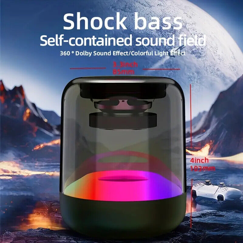 Portable Wireless Speaker: Stereo, Waterproof, Perfect for Party, Beach & Camp!