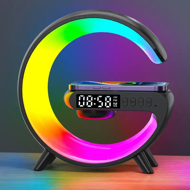 Multifunctional Mini Speaker: Wireless Charging, RGB Night Light, Super Snazzy!