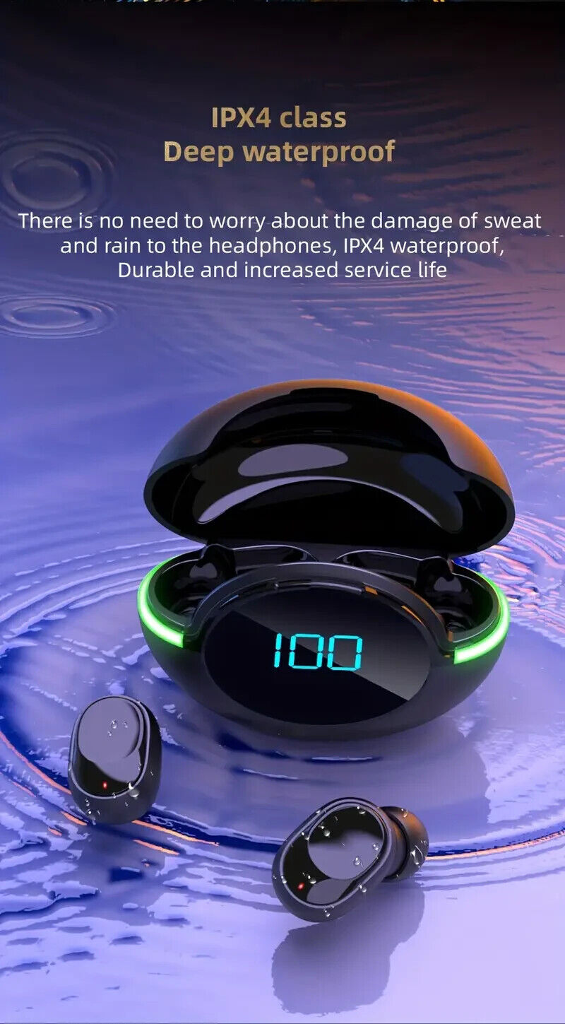 Top-Quality Bluetooth Earbuds: Waterproof, Touch Control, Fast Charging Magic!