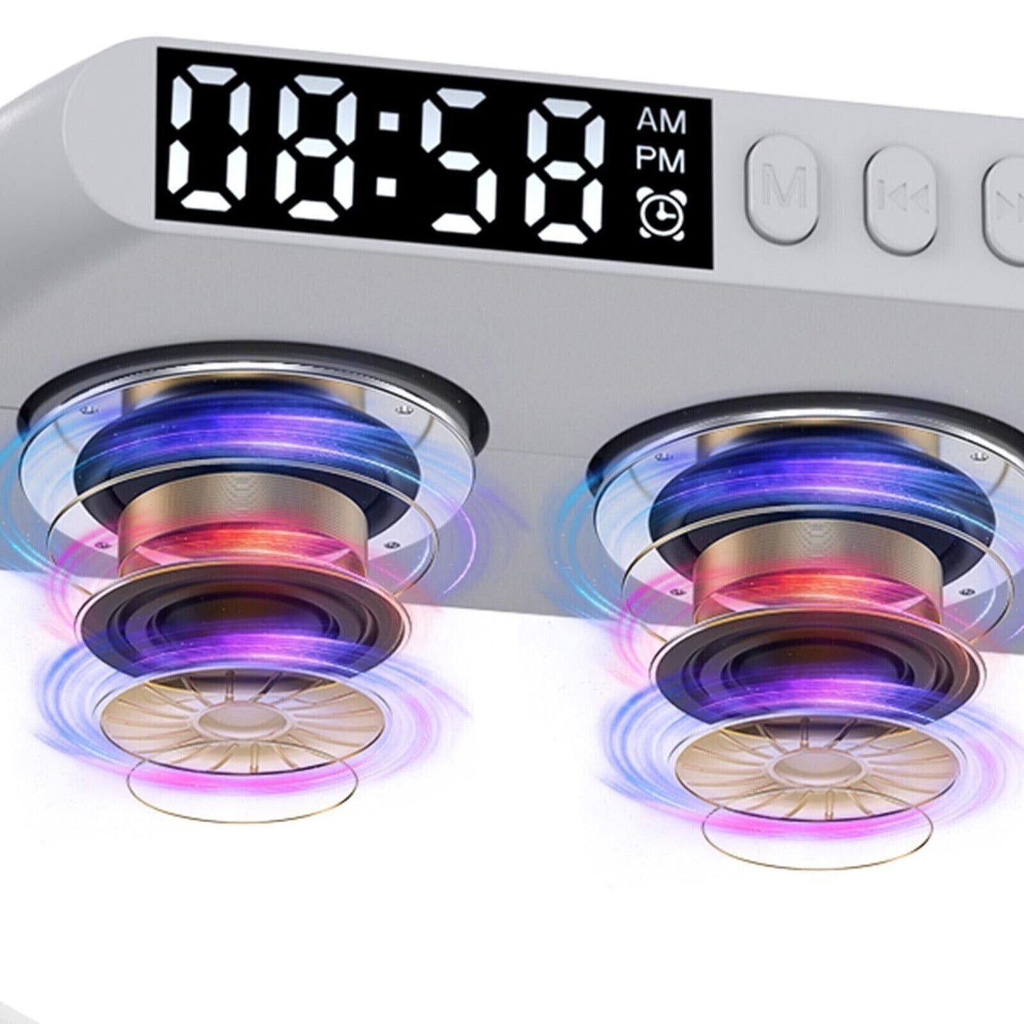 Multifunctional Mini Speaker: Wireless Charging, RGB Night Light, Super Snazzy!