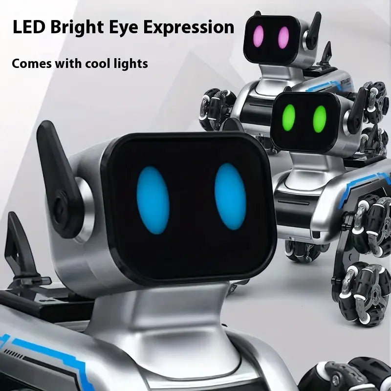 Smart Robot Dog Toy - 10 Tricks, LED Lights, Fun!