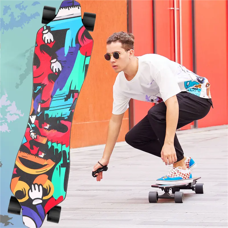 Sanopy x FRAZCOM Electric Skateboard | Powerful 350W Motor, 12.4 MPH