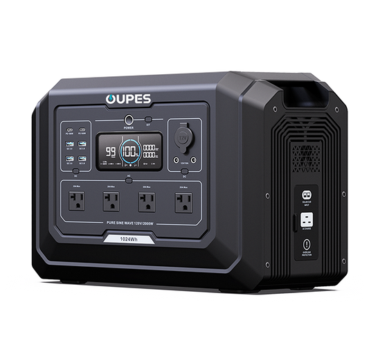 OUPES Mega 1 Home Backup & Portable Power Station | 2000W 1024Wh