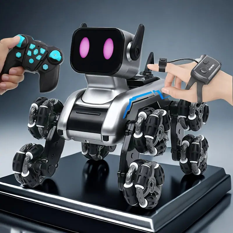 Smart Robot Dog Toy - 10 Tricks, LED Lights, Fun!