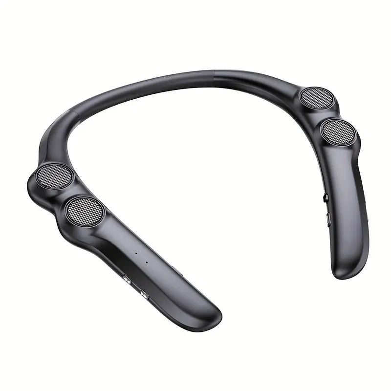 Ultra-Light 78g Wireless Neckband Bluetooth Speaker - High-Fidelity 3D Stereo Sound, 12-Hour Playtime, Built-in Mic for Home, Office & Outdoor Adventures