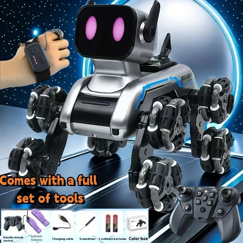 Smart Robot Dog Toy - 10 Tricks, LED Lights, Fun!