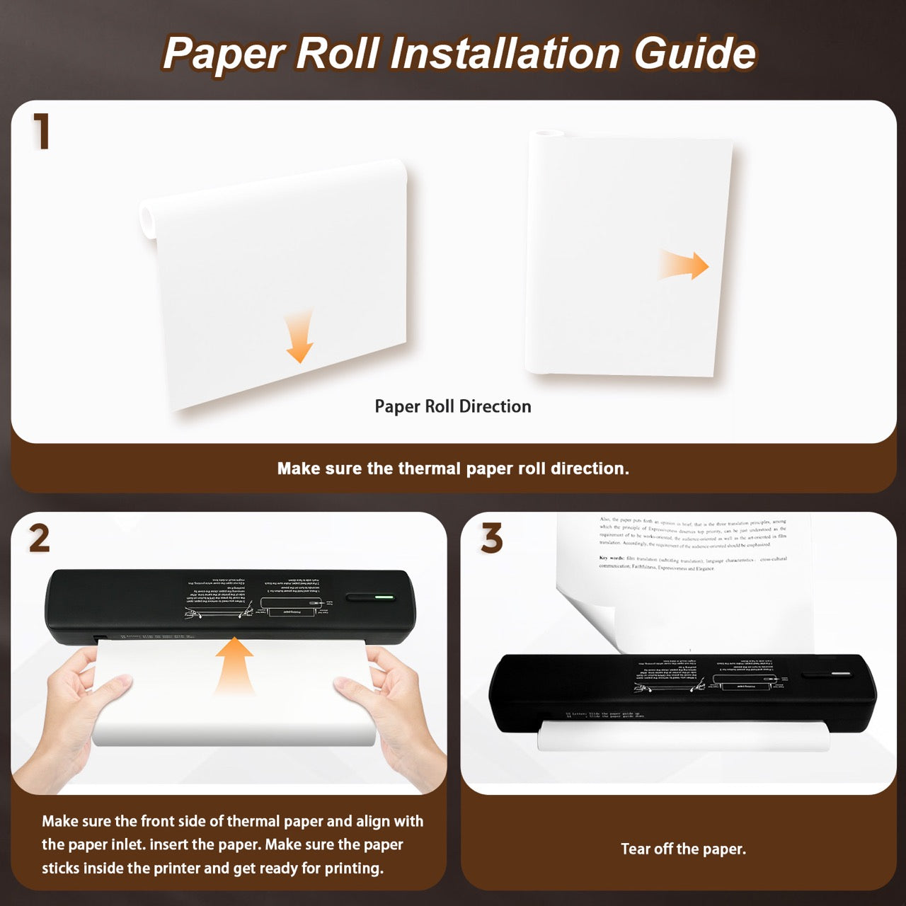 paper roll installation guide