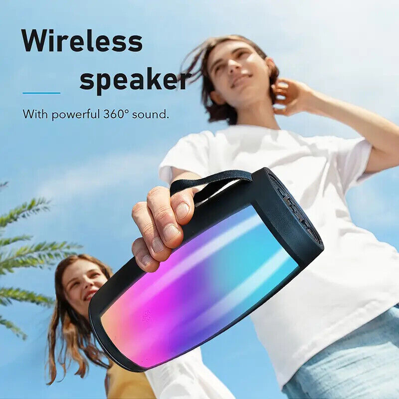 DJ-Ready Bluetooth Speaker - Wireless, LED Lights, Weatherproof, 4-Hour Battery, Party Mode