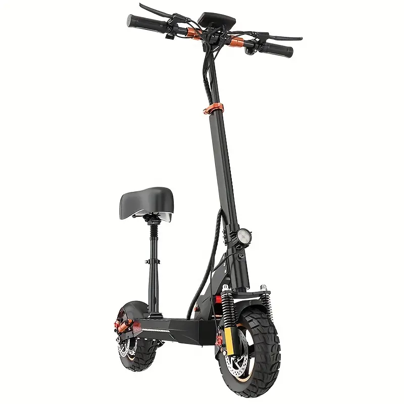 Foldable 750W Electric Scooter w/ Seat – 20MPH, 30 Mile Range & Dual Brakes!