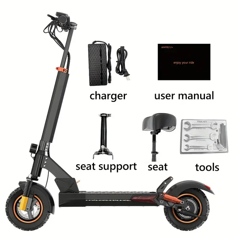 Foldable 750W Electric Scooter w/ Seat – 20MPH, 30 Mile Range & Dual Brakes!