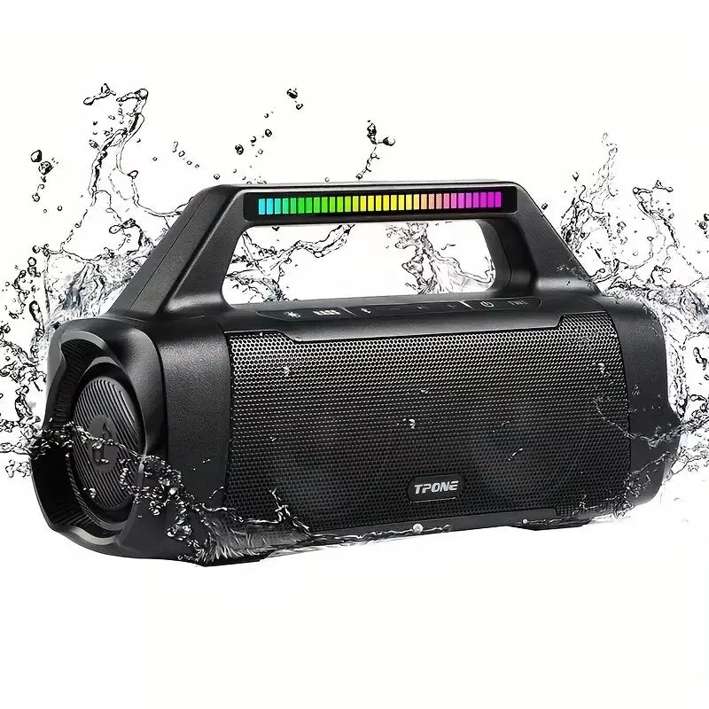 FRAZCOM x TPone Bluetooth Speakers, Outdoor Portable Wireless Speaker with Subwoofer