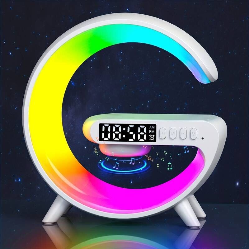 Multifunctional Mini Speaker: Wireless Charging, RGB Night Light, Super Snazzy!