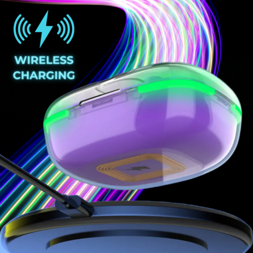 Premium TWS BT V5.3 Buds: Snug Fit, Dual Pairing, Charge Wirelessly & More!