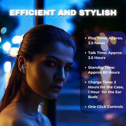 Premium TWS BT V5.3 Buds: Snug Fit, Dual Pairing, Charge Wirelessly & More!